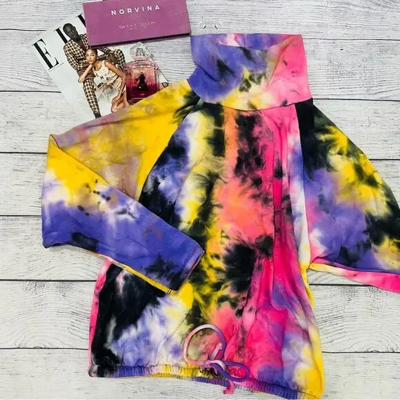 Lush - Tie Dye Mock Neck Sweater - Picture 2 of 10